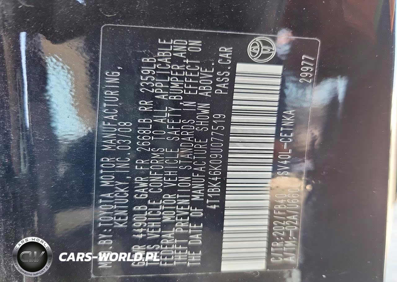 2009 Toyota Camry Le V6 VIN:4T1BK46K09U077519 - 12