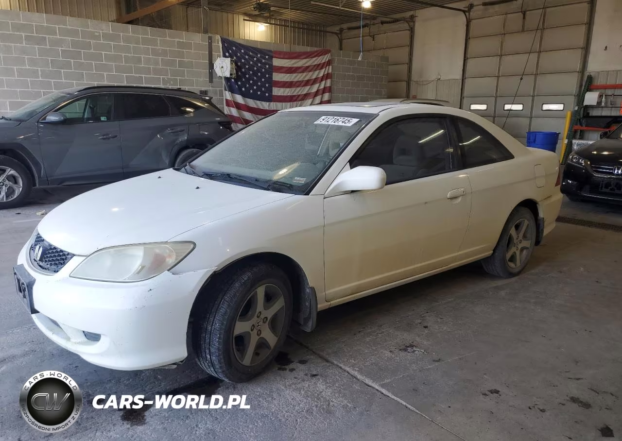 2004 Honda Civic Ex VIN:1HGEM21914L015180 - 1