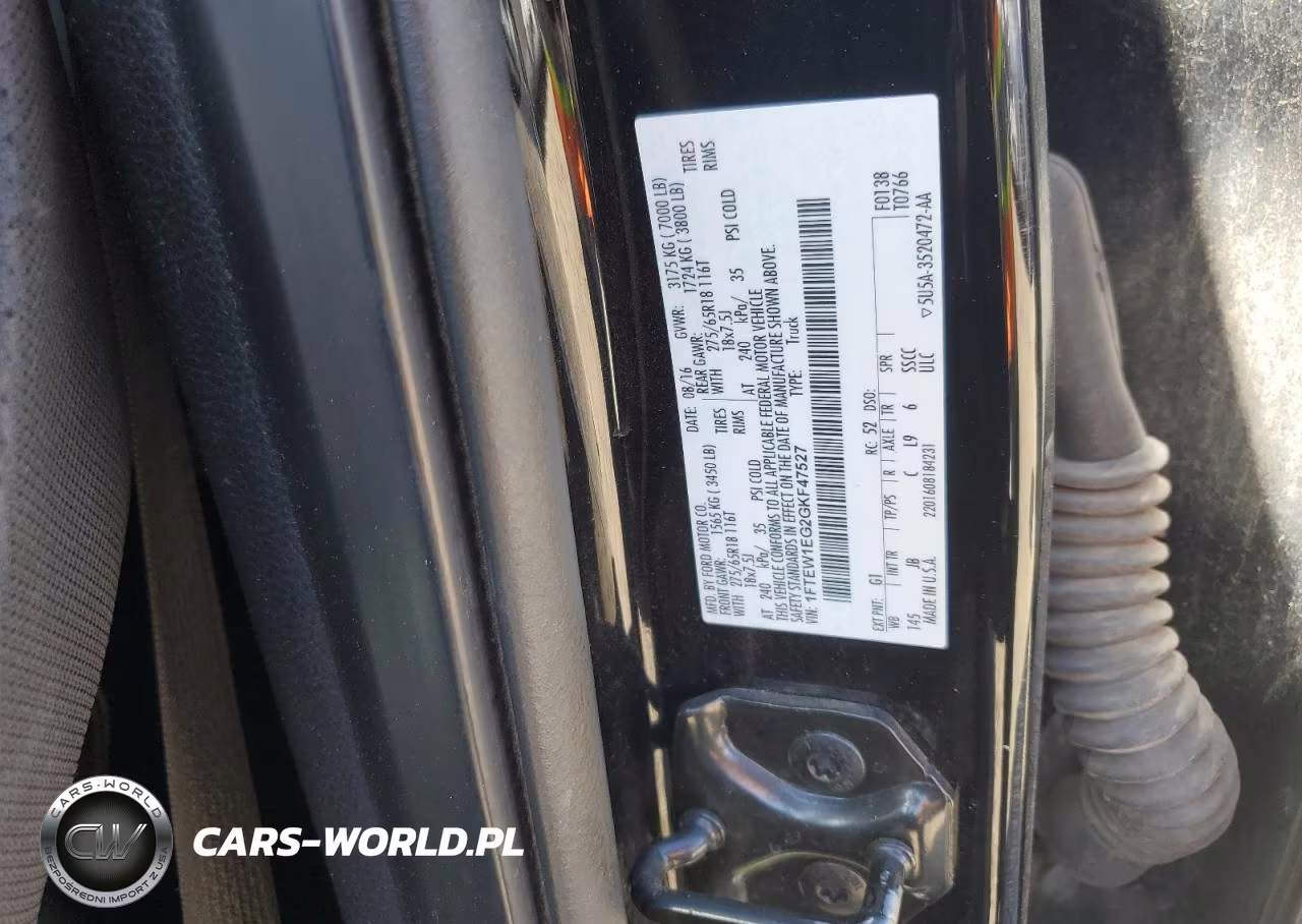 2016 Ford F150 Supercrew VIN:1FTEW1EG2GKF47527 - 12