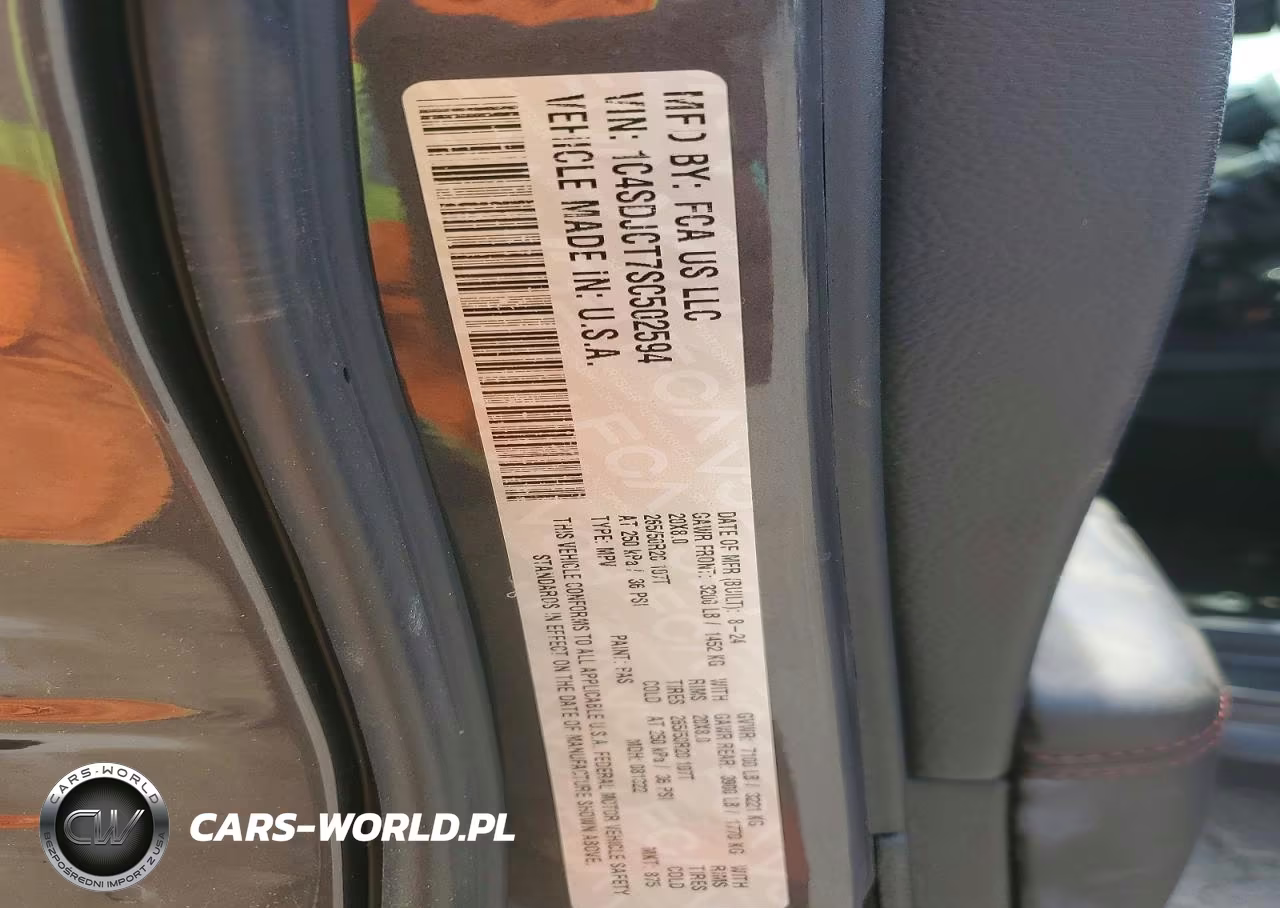 2025 Dodge Durango R-T VIN:1C4SDJCT7SC502594 - 14