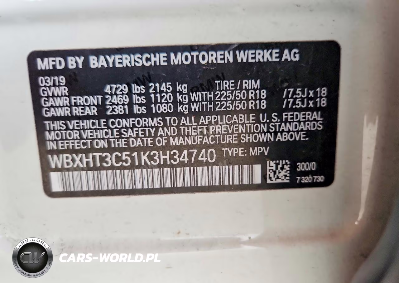 2019 BMW X1 xDrive28I VIN:WBXHT3C51K3H34740 - 12