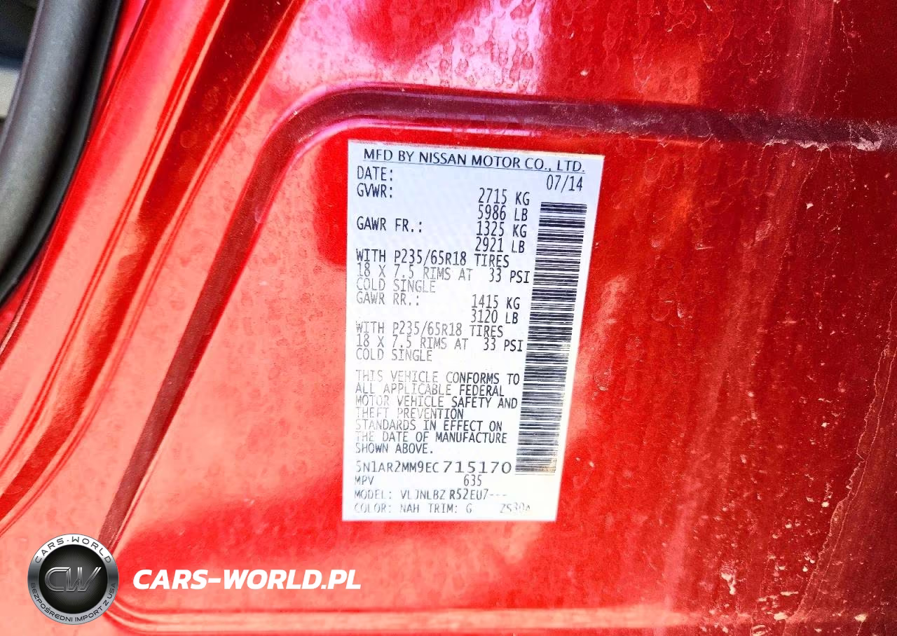 2014 Nissan Pathfinder S VIN:5N1AR2MM9EC715170 - 13