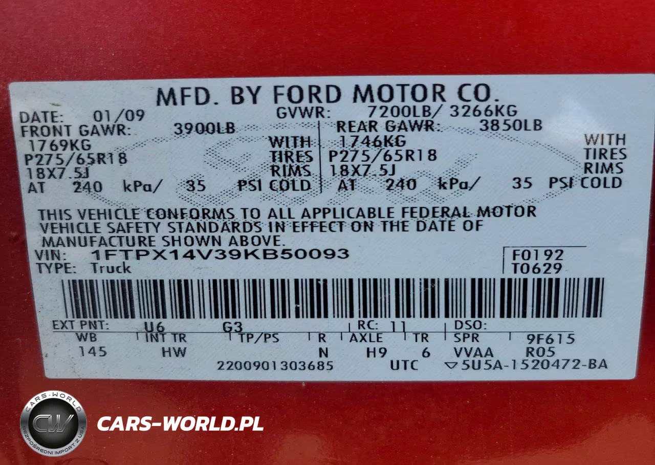 2009 Ford F150 Super Cab VIN:1FTPX14V39KB50093 - 12