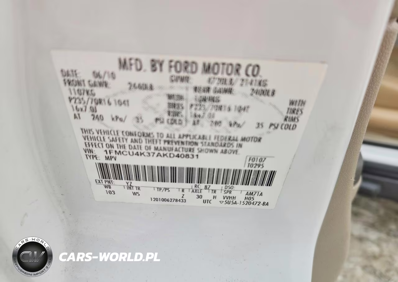 2010 Ford Escape Hybrid VIN:1FMCU4K37AKD40831 - 12