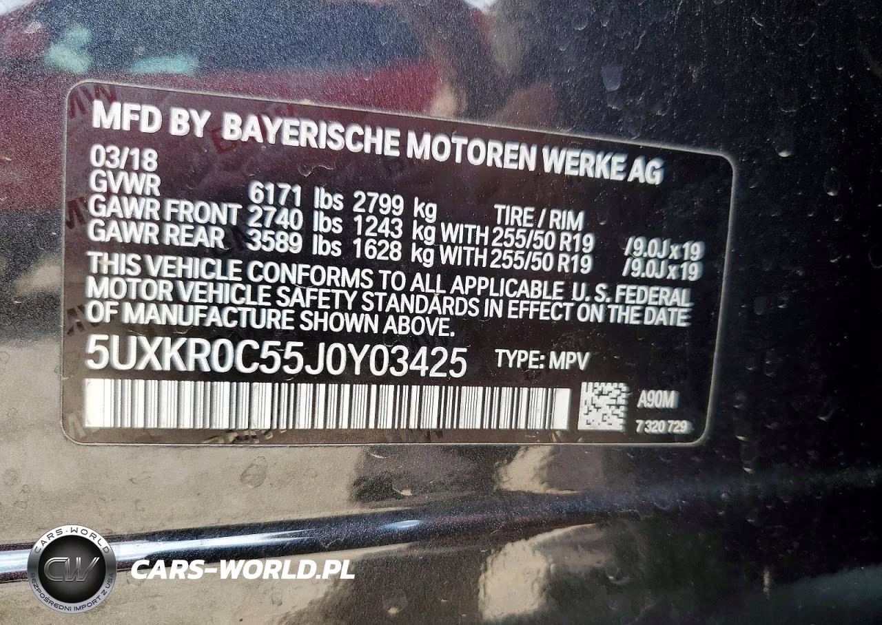 2018 BMW X5 xDrive35I VIN:5UXKR0C55J0Y03425 - 13