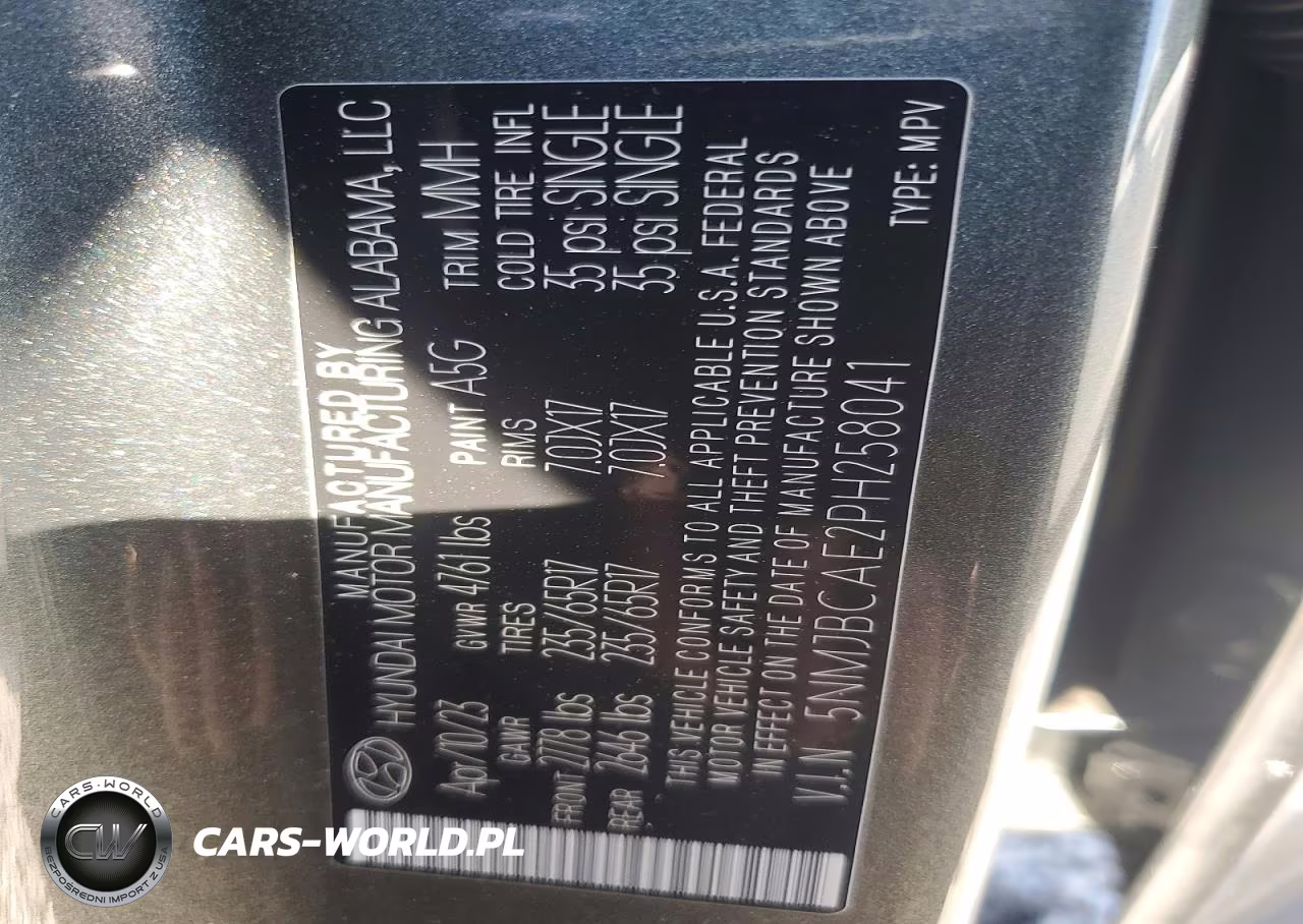 2023 Hyundai Tucson Sel VIN:5NMJBCAE2PH258041 - 12