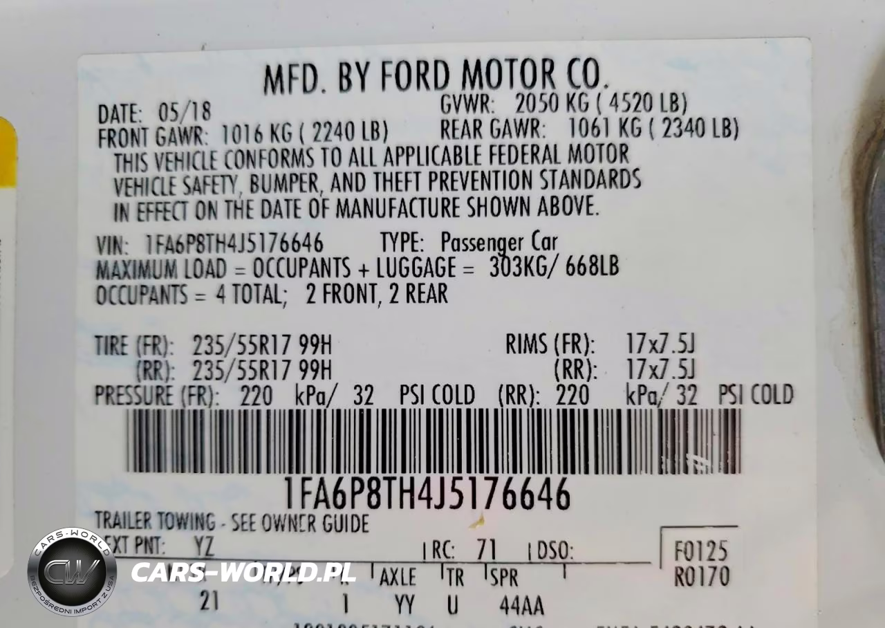2018 Ford Mustang VIN:1FA6P8TH4J5176646 - 12