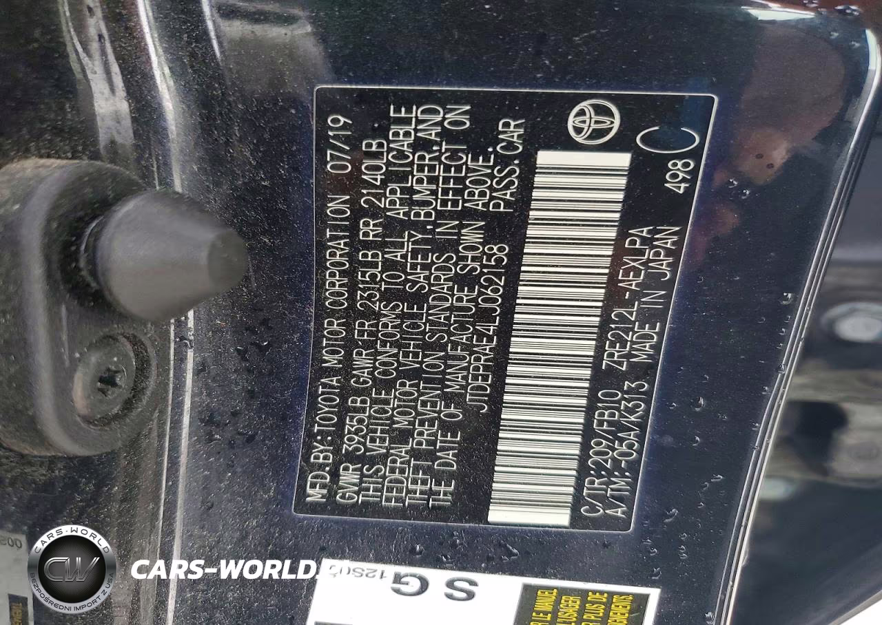 2020 Toyota Corolla Le VIN:JTDEPRAE4LJ062158 - 12