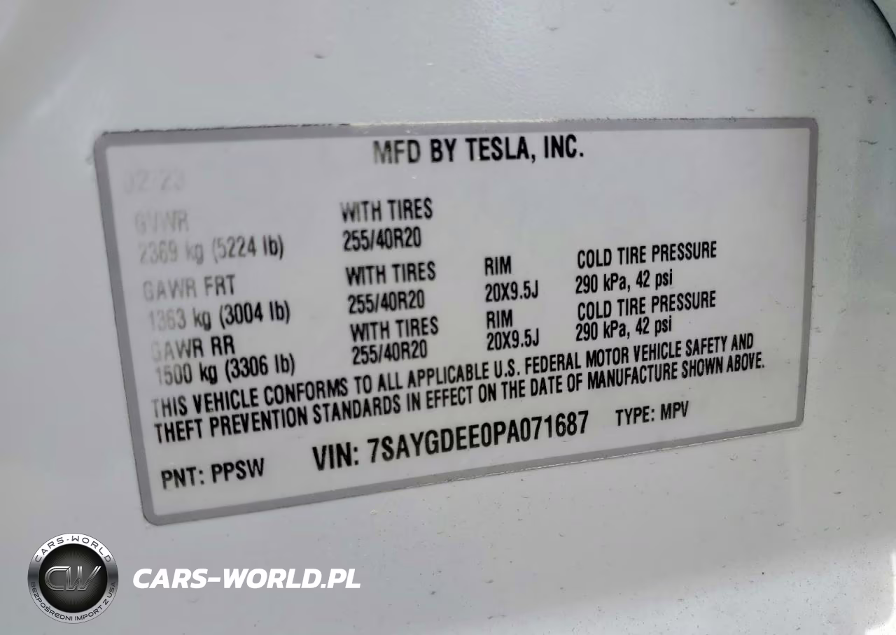 2023 Tesla Model Y VIN:7SAYGDEE0PA071687 - 14