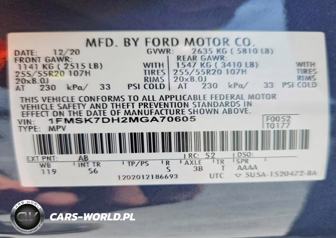 2021 Ford Explorer Xlt VIN:1FMSK7DH2MGA70605 - 13