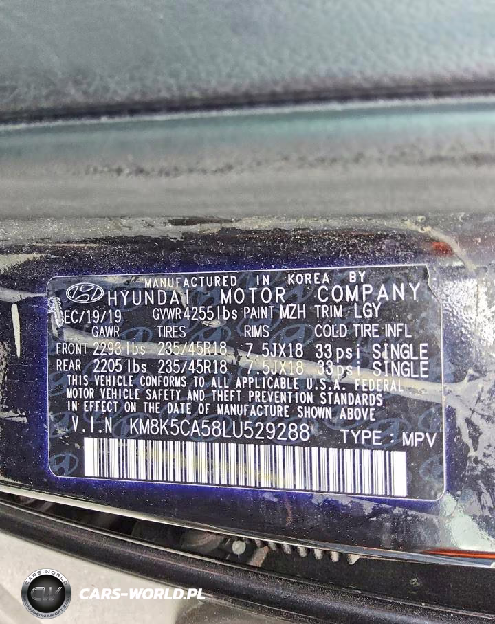 2020 Hyundai Kona Ultimate VIN:KM8K5CA58LU529288 - 12
