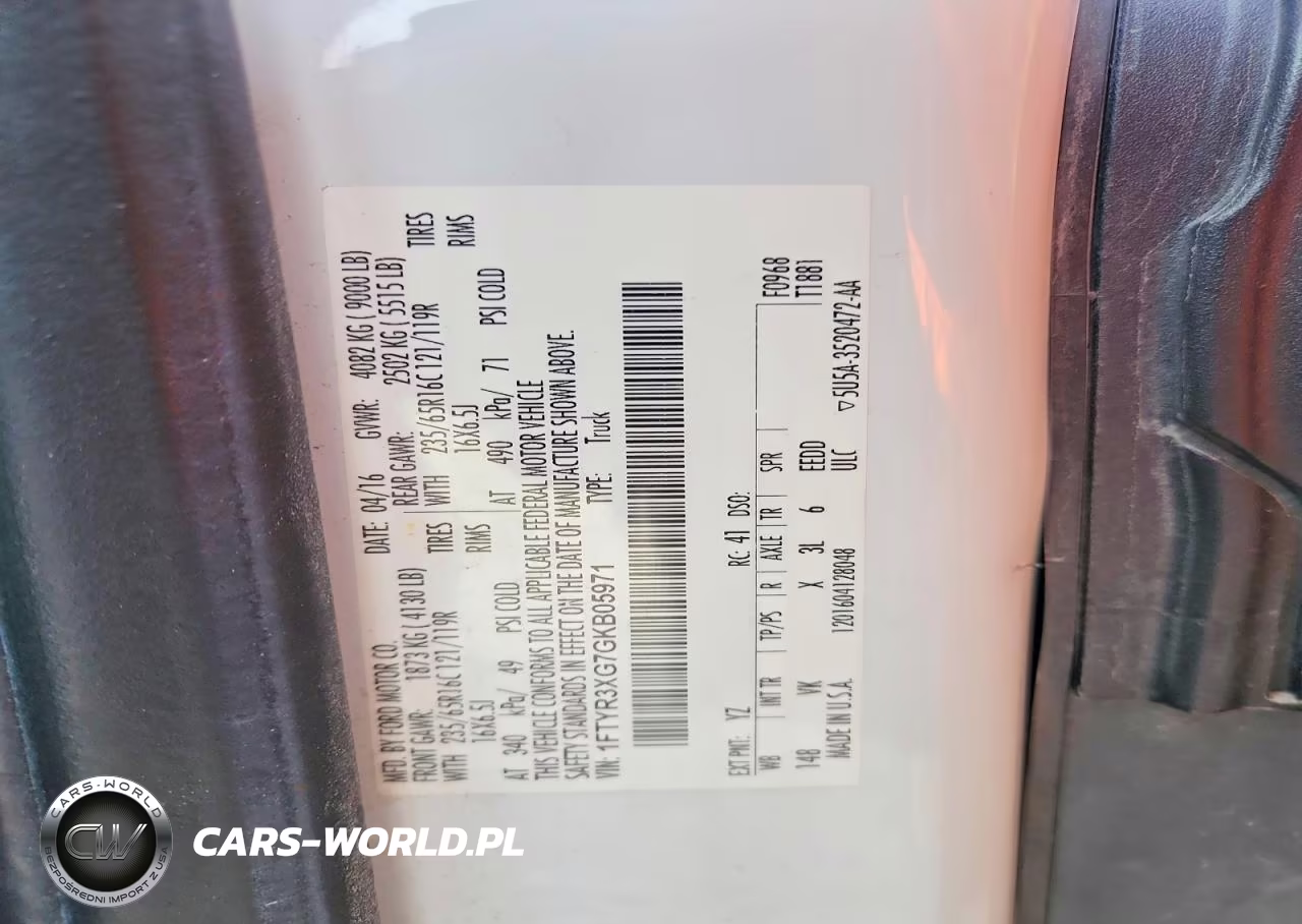2016 Ford Transit T-250 VIN:1FTYR3XG7GKB05971 - 13