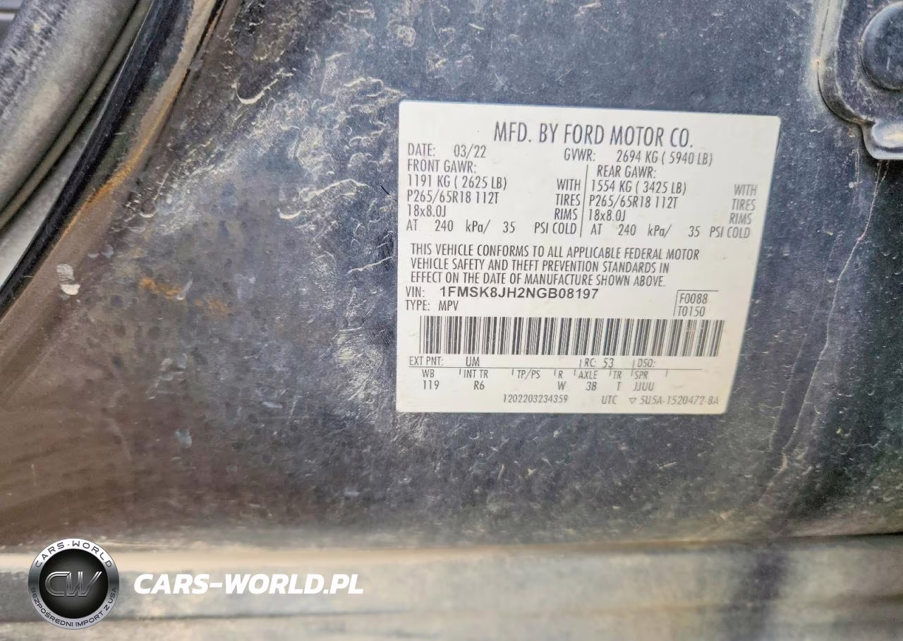 2022 Ford Explorer Timberline VIN:1FMSK8JH2NGB08197 - 13