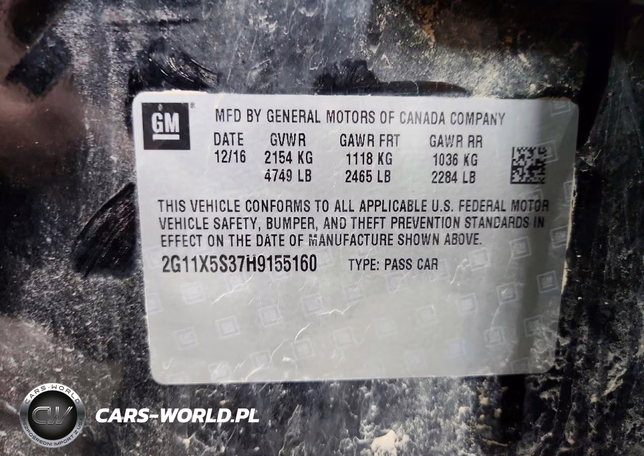 2017 Chevrolet Impala Ls VIN:2G11X5S37H9155160 - 12