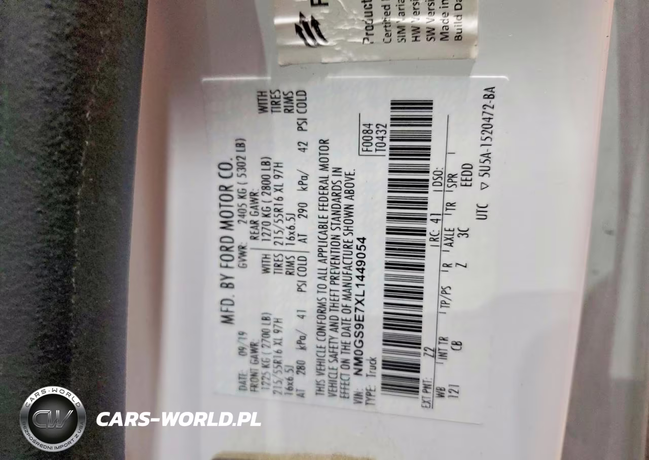 2020 Ford Transit Connect Xl VIN:NM0GS9E7XL1449054 - 13
