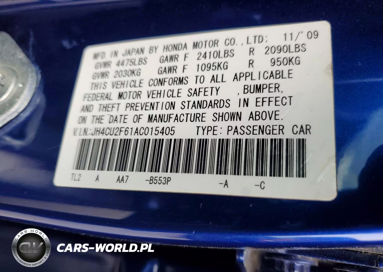 2010 Acura Tsx VIN:JH4CU2F61AC015405 - 12