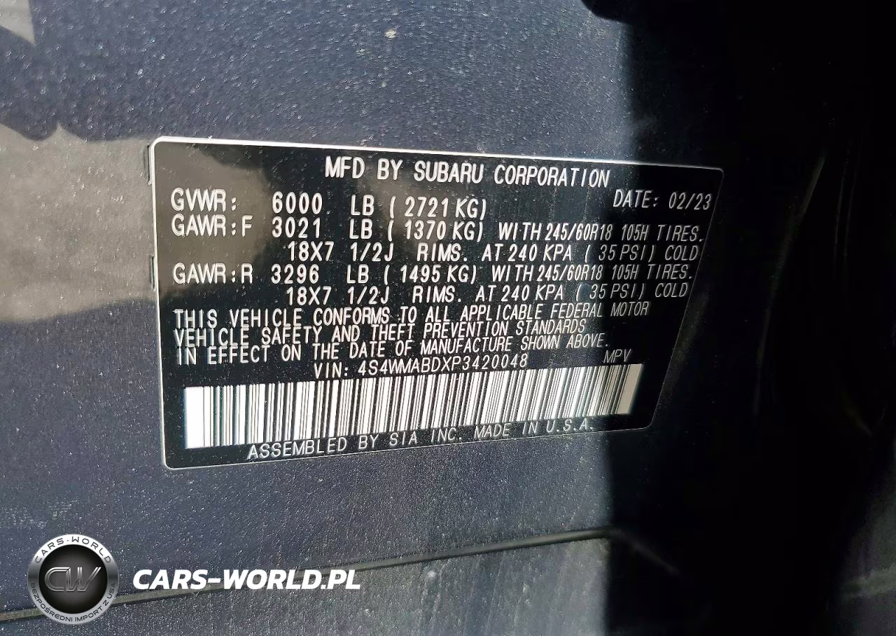 2023 Subaru Ascent Premium VIN:4S4WMABDXP3420048 - 14