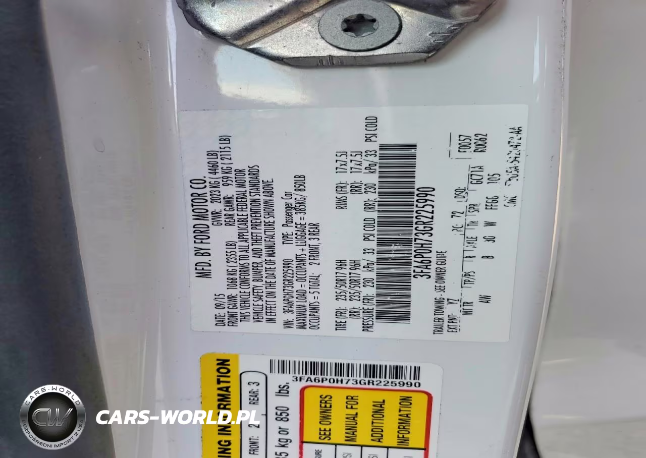 2016 Ford Fusion Se VIN:3FA6P0H73GR225990 - 13