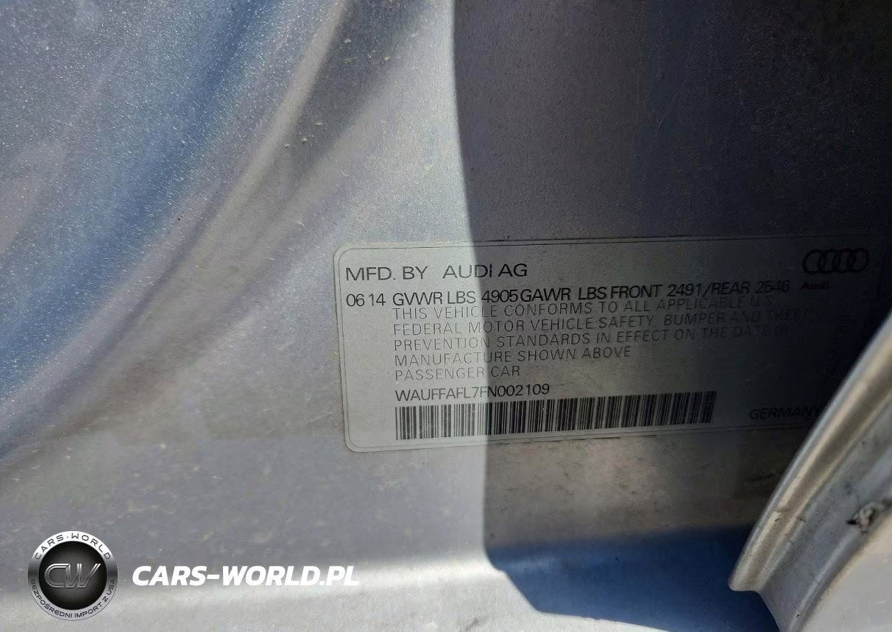 2015 Audi A4 Premium Plus VIN:WAUFFAFL7FN002109 - 12