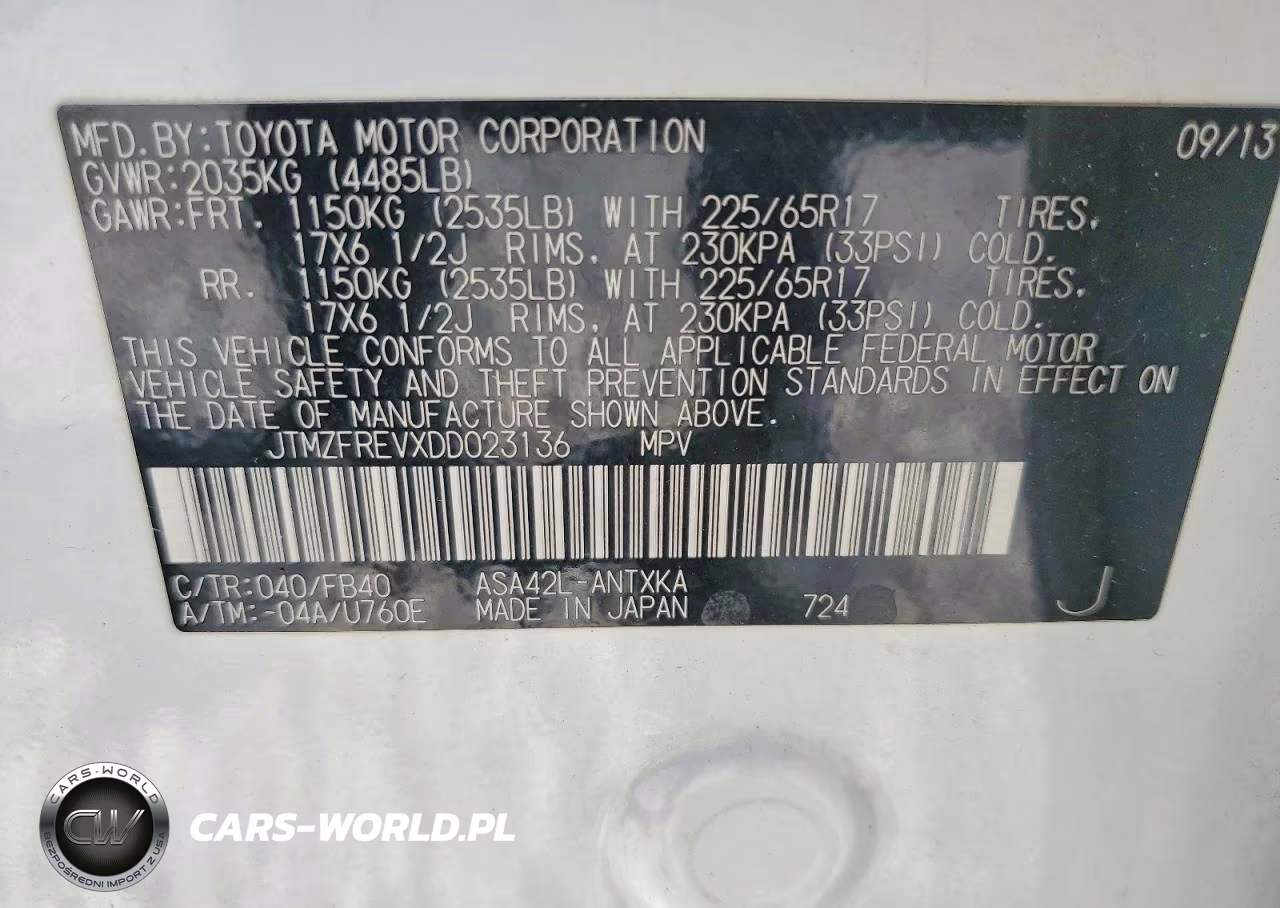 2013 Toyota Rav4 Le VIN:JTMZFREVXDD023136 - 12