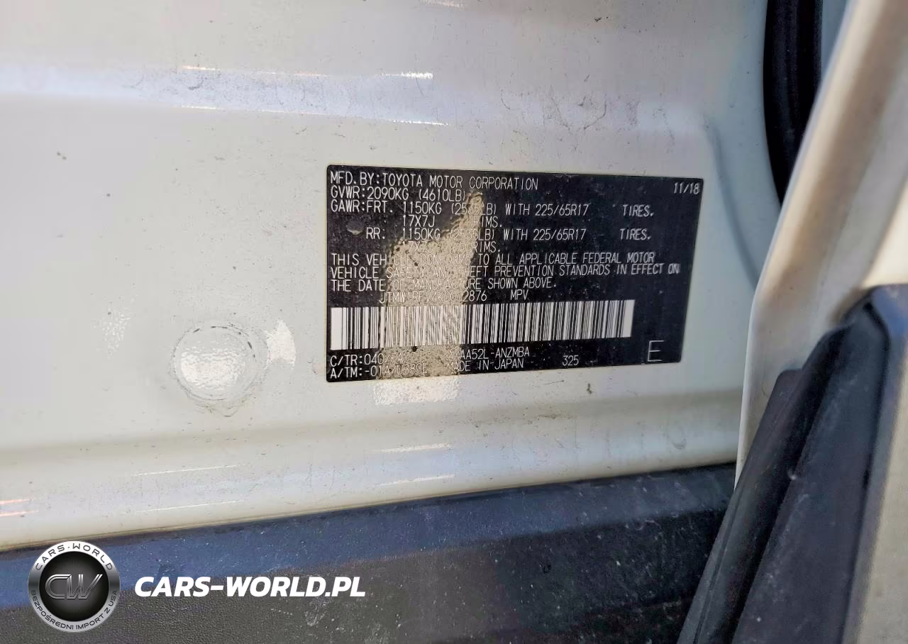 2019 Toyota Rav4 Xle VIN:JTMW1RFV4KD002876 - 13
