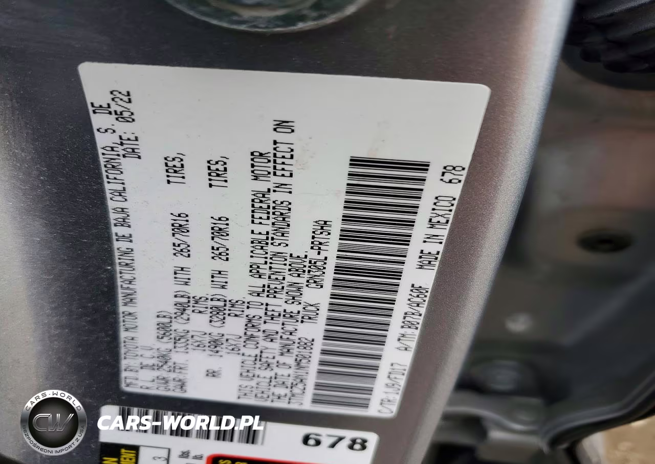 2022 Toyota Tacoma Trd Off-Road VIN:3TMCZ5AN1NM501882 - 12