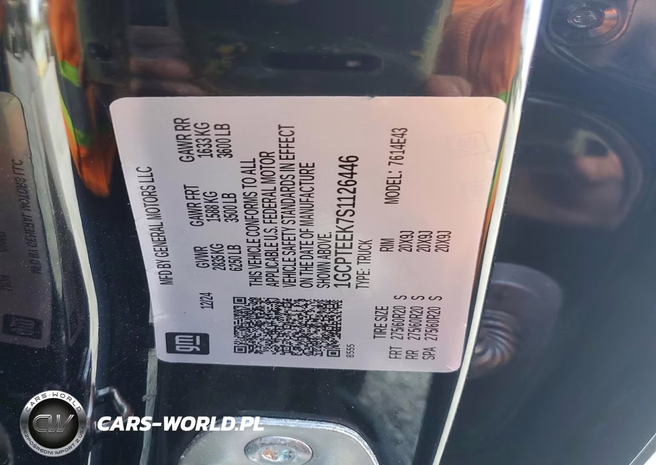 2025 Chevrolet Colorado Trail Boss VIN:1GCPTEEK7S1126446 - 12