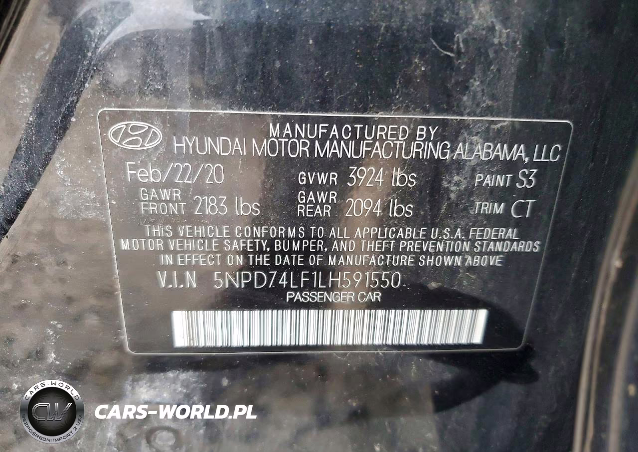 2020 Hyundai Elantra Se VIN:5NPD74LF1LH591550 - 12