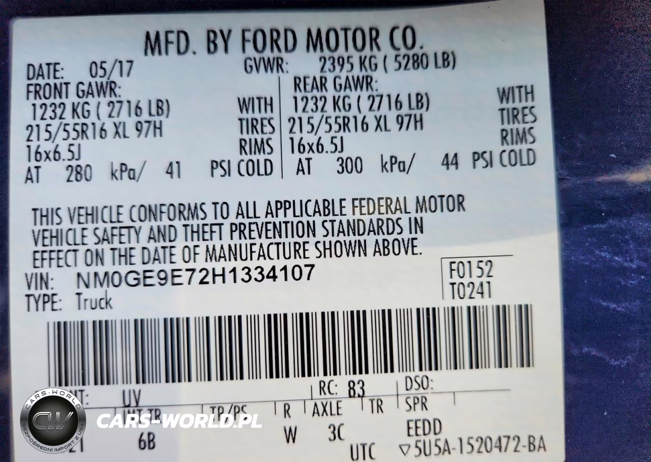 2017 Ford Transit Connect Xl VIN:NM0GE9E72H1334107 - 14