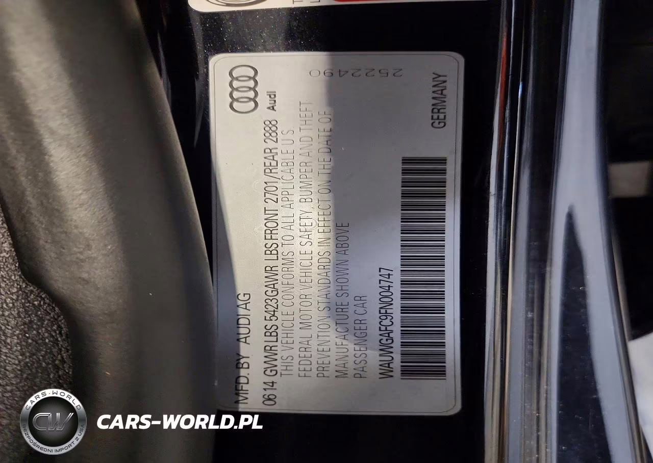 2015 Audi A7 Premium Plus VIN:WAUWGAFC9FN004747 - 13