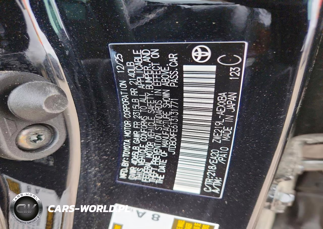 2026 Toyota Corolla Hybrid Xle VIN:JTDBCMFE6T3131771 - 12