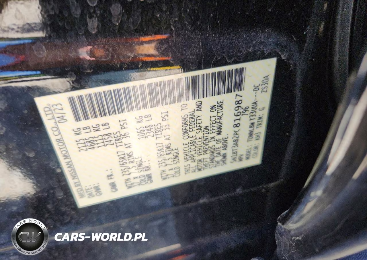 2023 Nissan Rogue S VIN:5N1BT3AB2PC816987 - 13