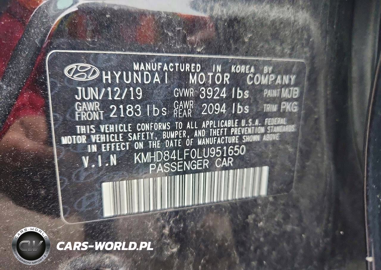 2020 Hyundai Elantra Value Edition VIN:KMHD84LF0LU951650 - 13