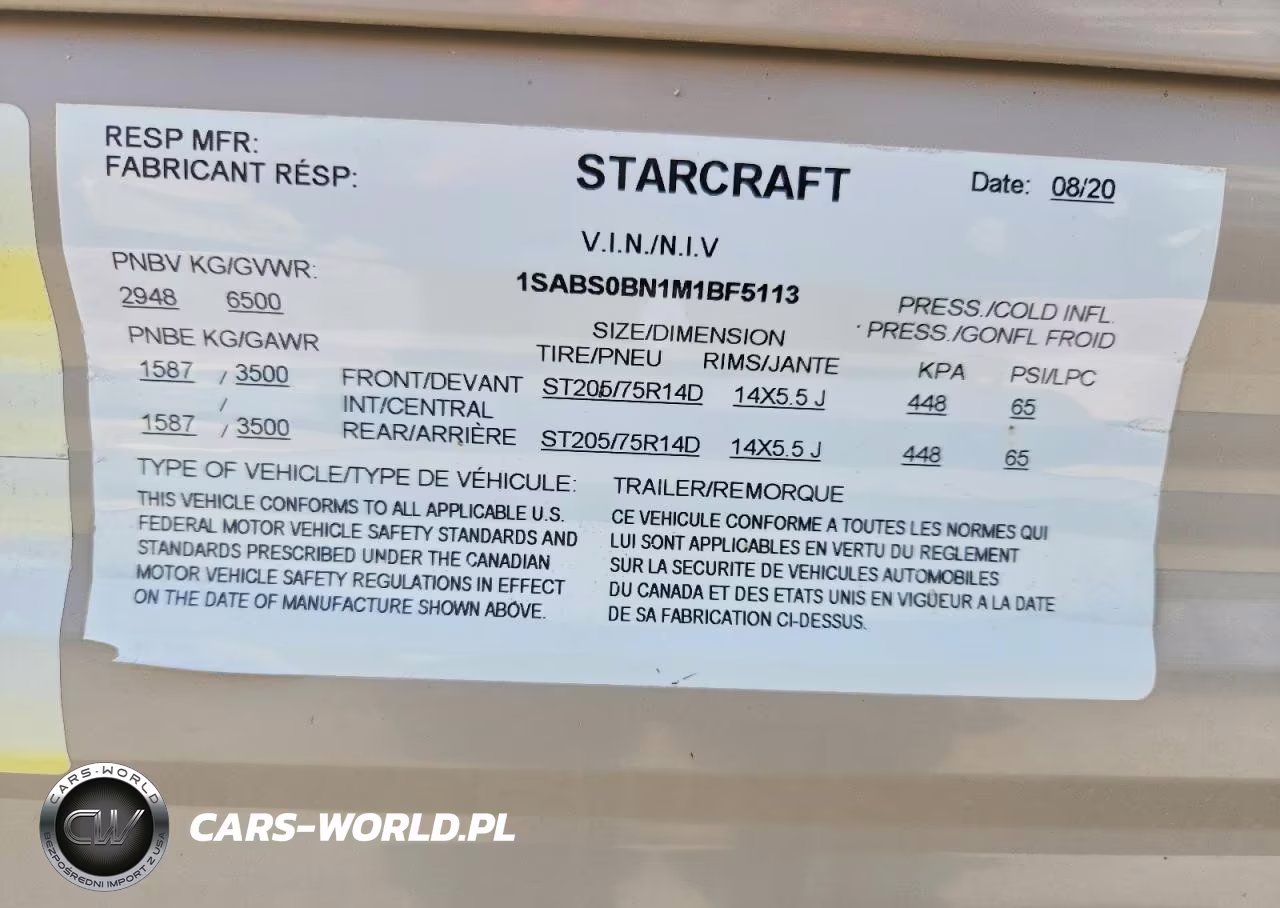2021 Starcraft Autumn Ridge Camper VIN:1SABS0BN1M1BF5113 - 10