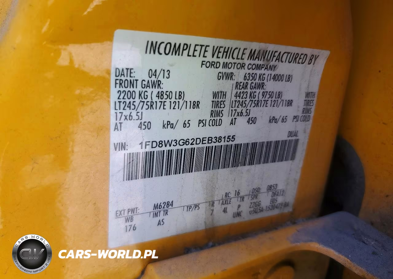2013 Ford F-350 VIN:1FD8W3G62DEB38155 - 12
