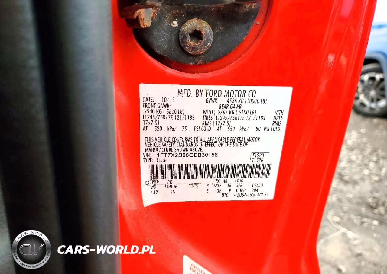 2016 Ford F250 Super Duty VIN:1FT7X2B68GEB30158 - 12