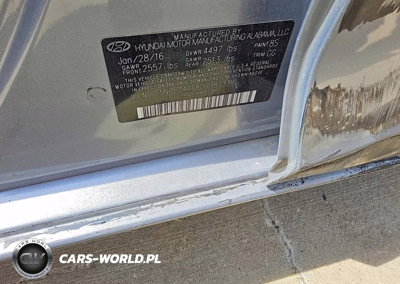 2016 Hyundai Sonata Se VIN:5NPE24AF8GH387338 - 12