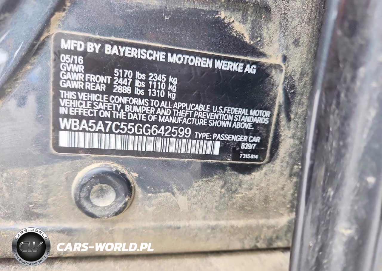 2016 BMW 528 Xi VIN:WBA5A7C55GG642599 - 12