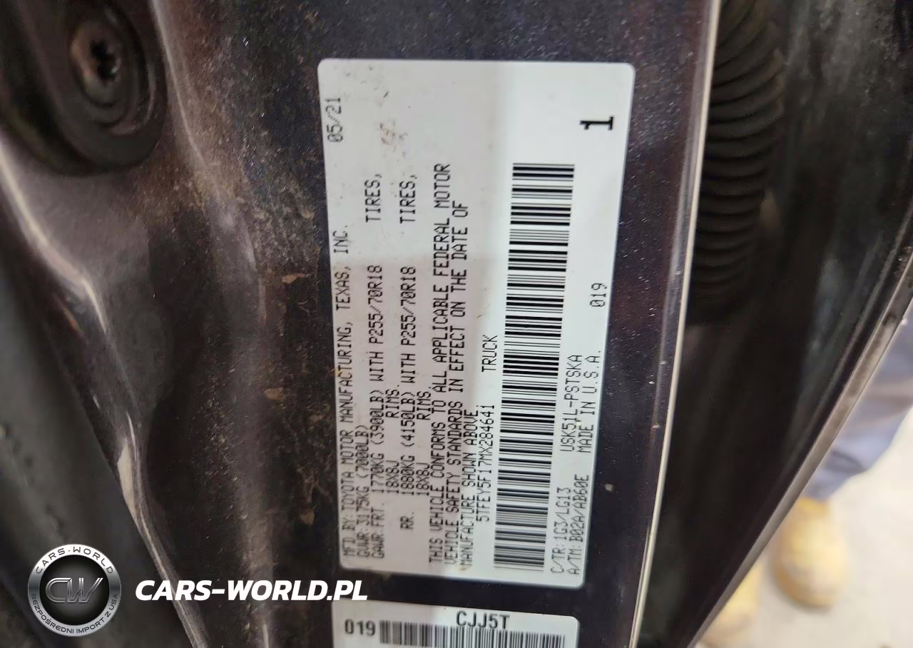 2021 Toyota Tundra Crewmax Sr5 VIN:5TFEY5F17MX284641 - 12