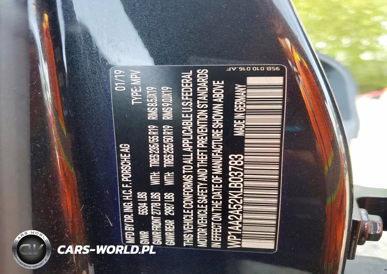 2019 Porsche Macan VIN:WP1AA2A52KLB03783 - 14