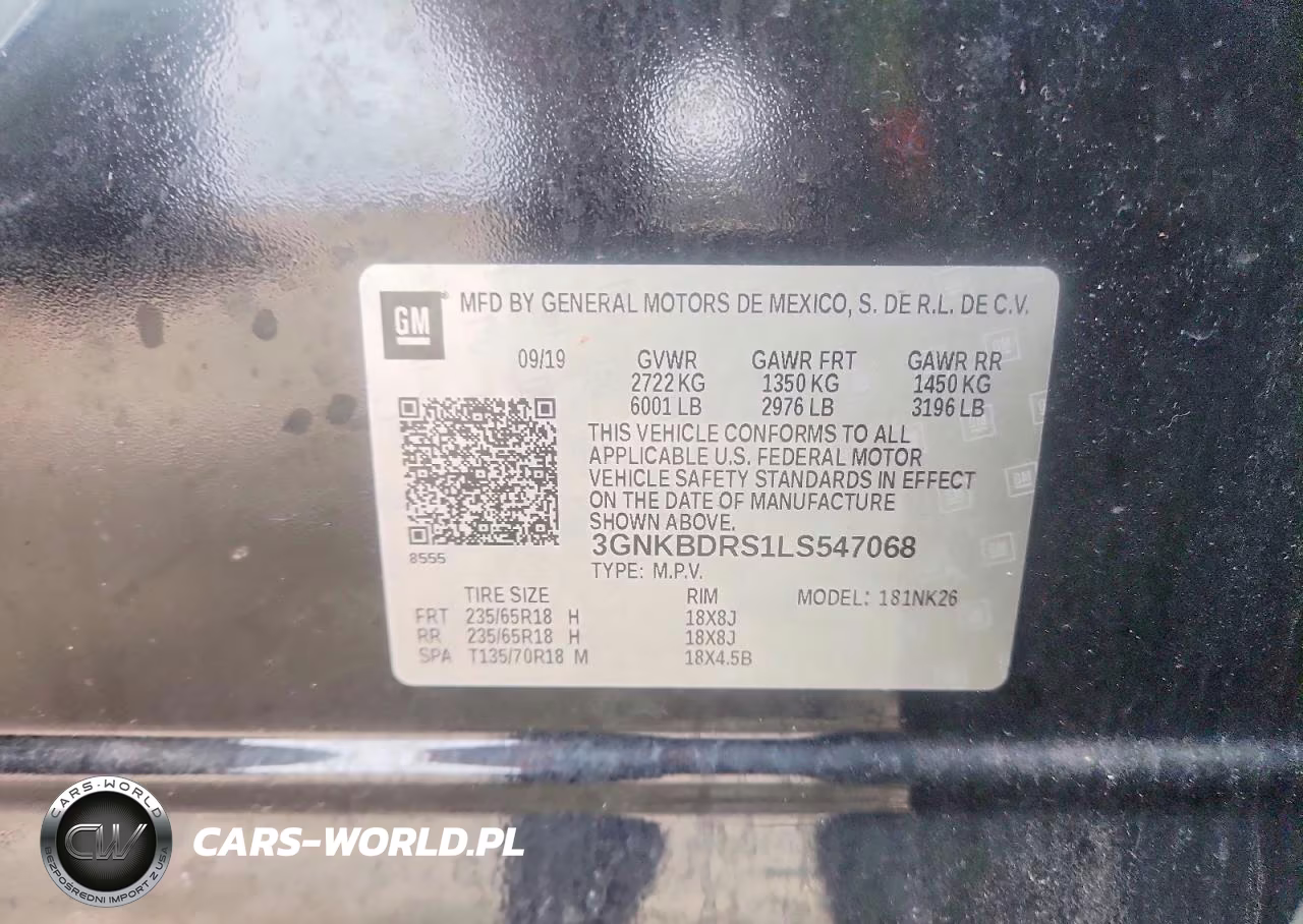 2020 Chevrolet Blazer 3Lt VIN:3GNKBDRS1LS547068 - 14