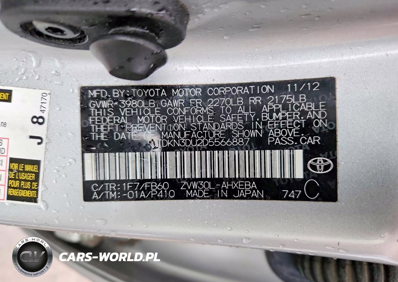 2013 Toyota Prius VIN:JTDKN3DU2D5566887 - 12