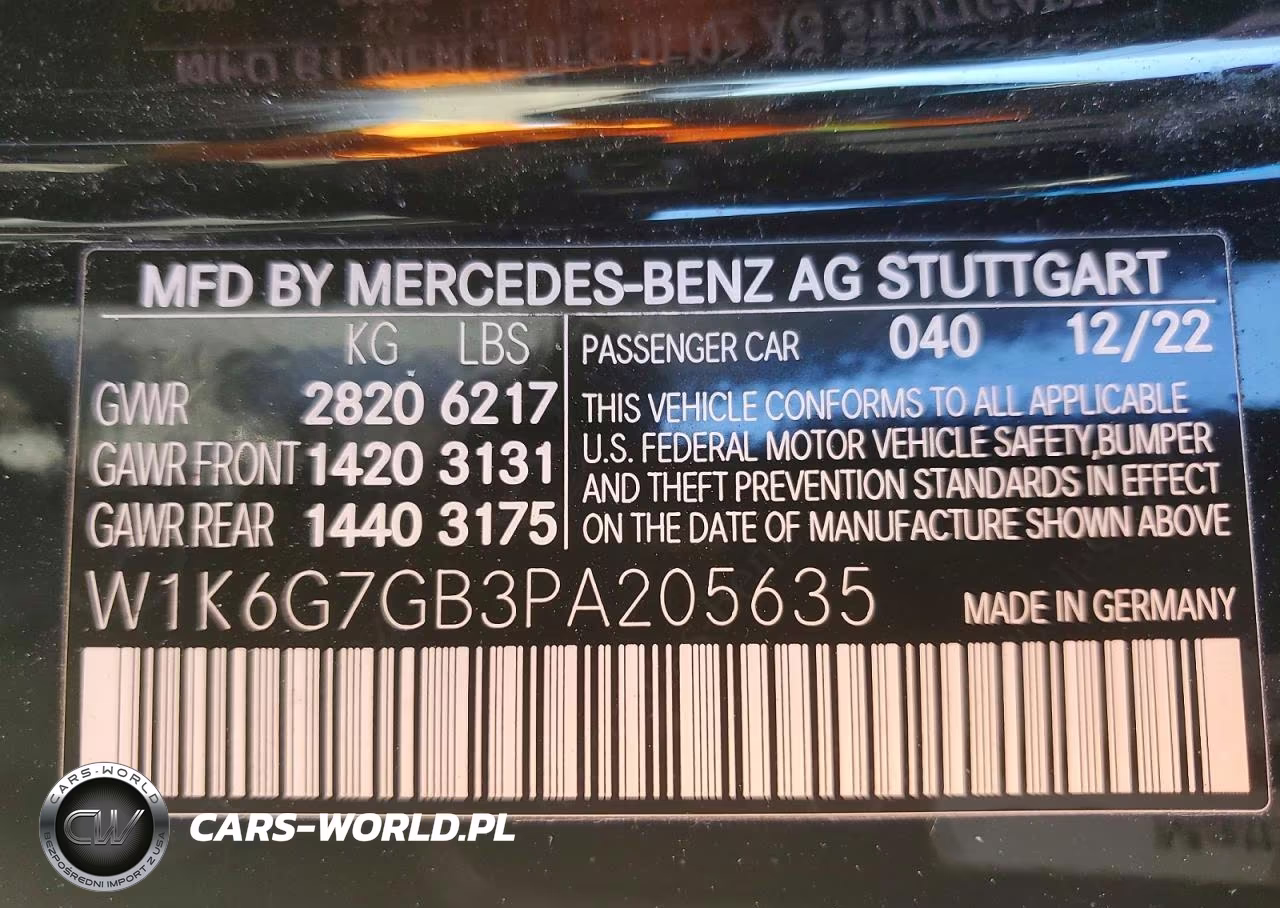 2023 Mercedes-Benz S 580 4Matic VIN:W1K6G7GB3PA205635 - 12