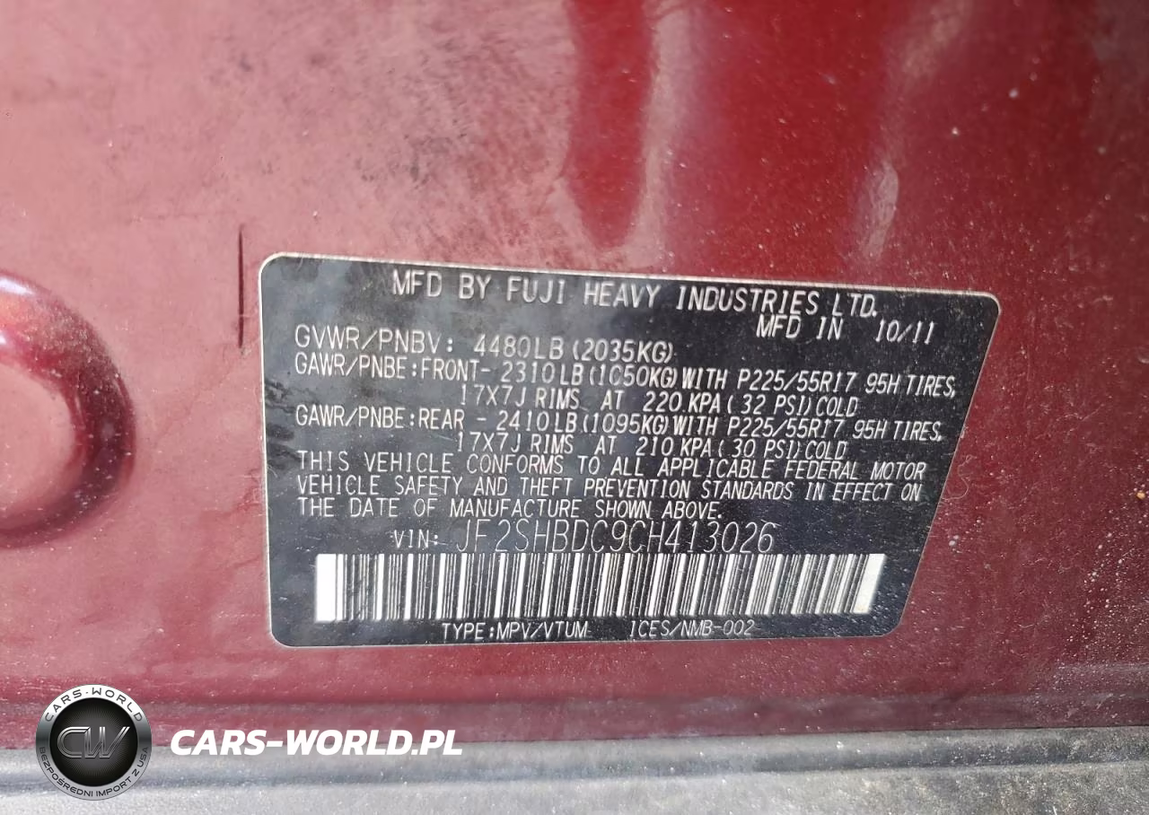 2012 Subaru Forester 2.5X Premium VIN:JF2SHBDC9CH413026 - 13