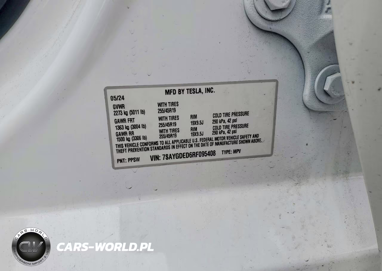 2024 Tesla Model Y VIN:7SAYGDED6RF095408 - 12