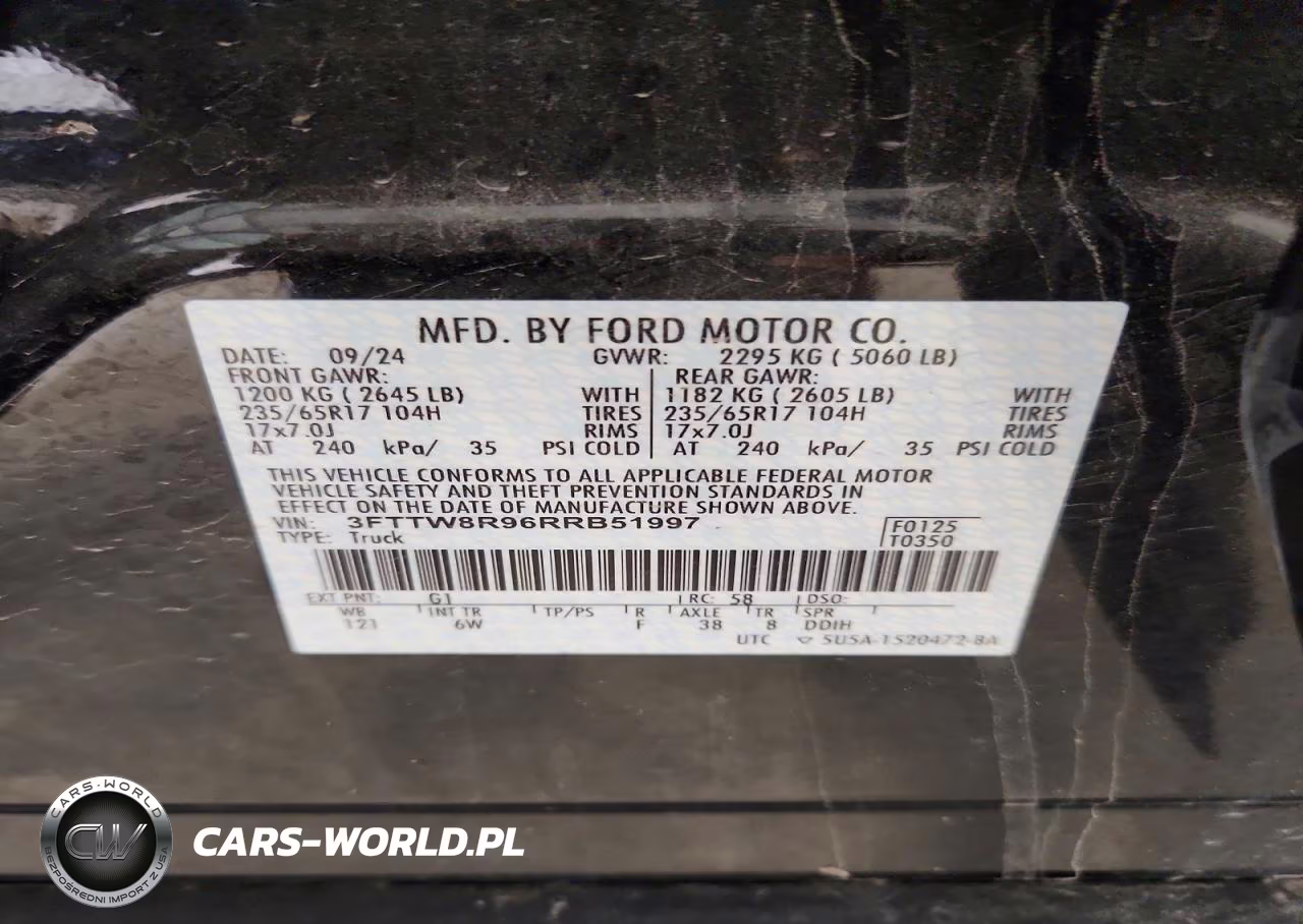 2024 Ford Maverick Lariat Tremor VIN:3FTTW8R96RRB51997 - 12