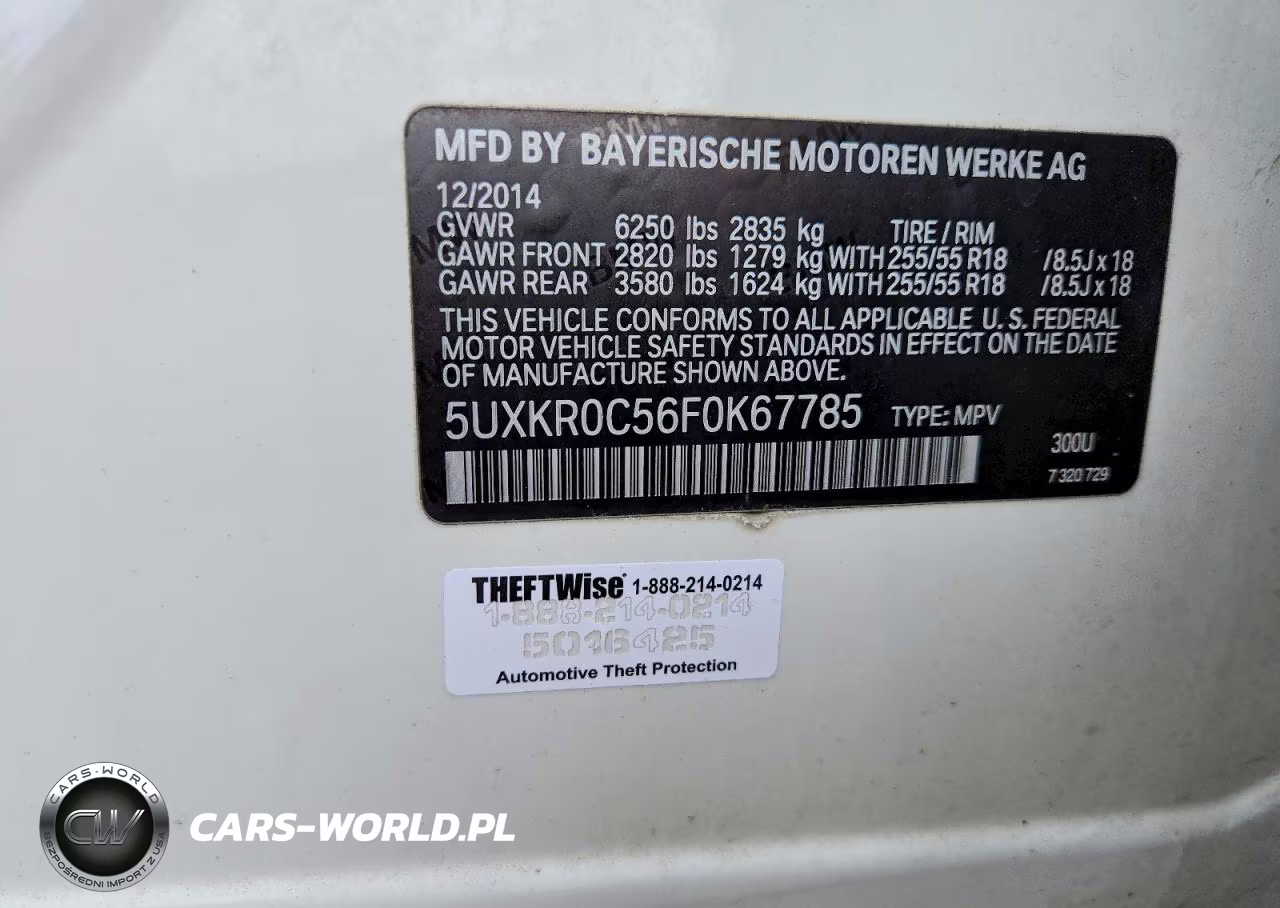 2015 BMW X5 xDrive35I VIN:5UXKR0C56F0K67785 - 13