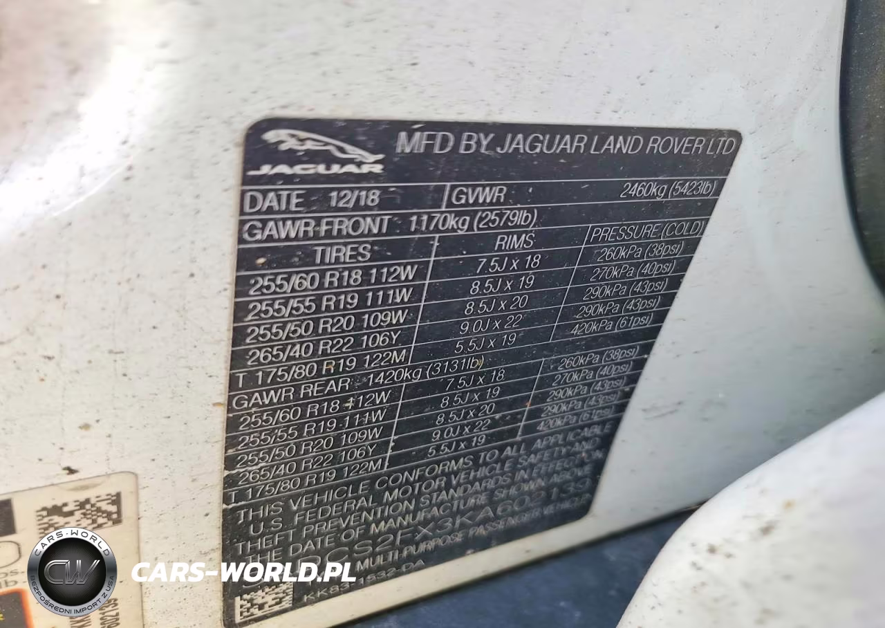 2019 Jaguar F-Pace VIN:SADCS2FX3KA602139 - 13