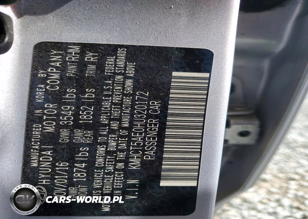2017 Hyundai Accent Se VIN:KMHCT5AE0HU320172 - 12