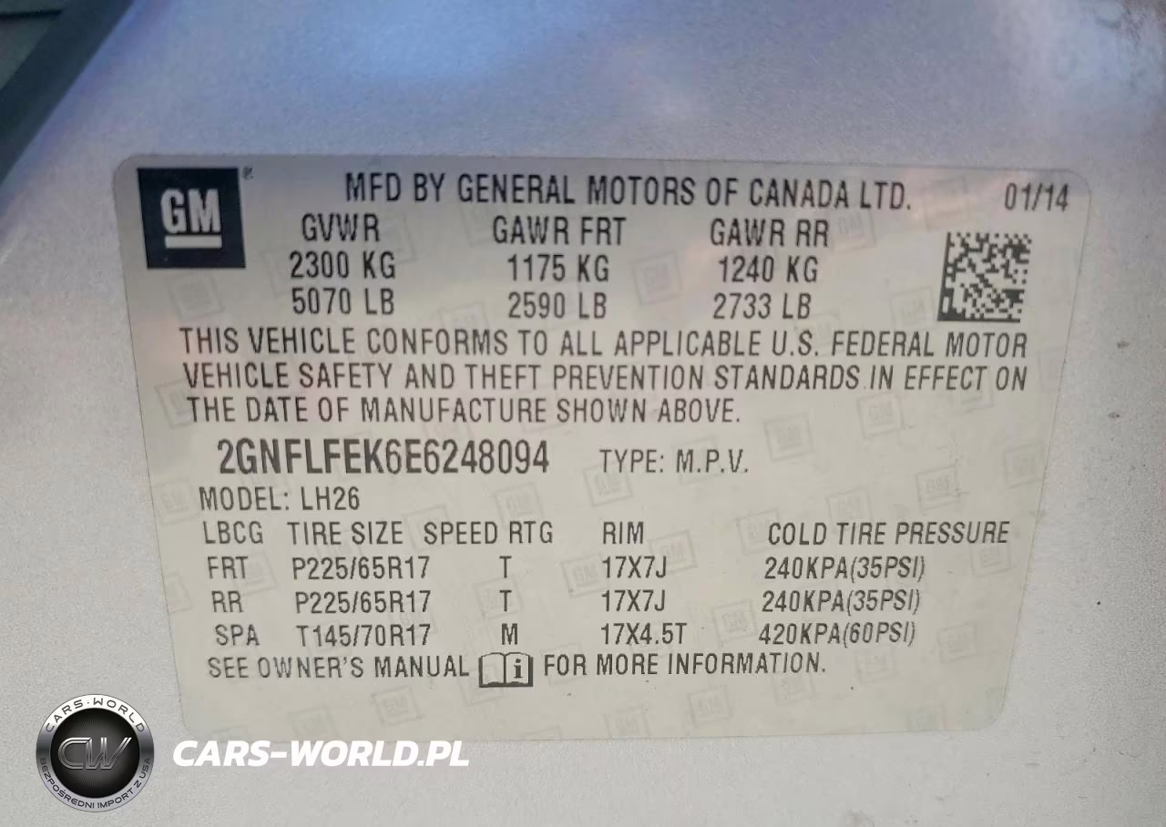 2014 Chevrolet Equinox Lt VIN:2GNFLFEK6E6248094 - 13